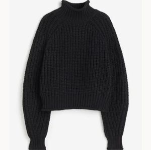 Black knit sweater H&M
